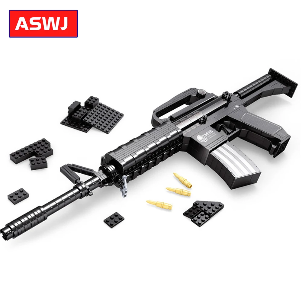 Technic Military M16 оружейные строительные блоки Совместимые Legoes 3D DIY модели кирпичи