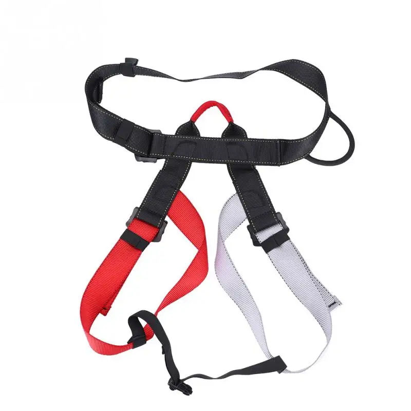 

Outdoor Climbing Half Body Safety Belts Rock Climbing Mountaineering Rappelling Aerial Work Harness Strap Safety Accessories