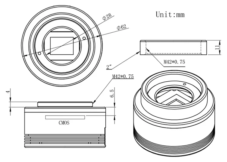 ZWO ASI183MM Камера(подойдет как для повседневной носки, так