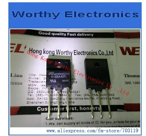 

Free shipping 10PCS/LOT STH16NA40FI H16NA40FI 16NA40 TO-247