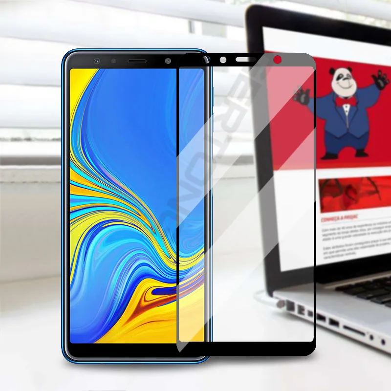 GerTong 9H полное покрытие Переднее стекло для Samsung Galaxy A7 A6 A8 Plus 2018 закаленное A9 Star