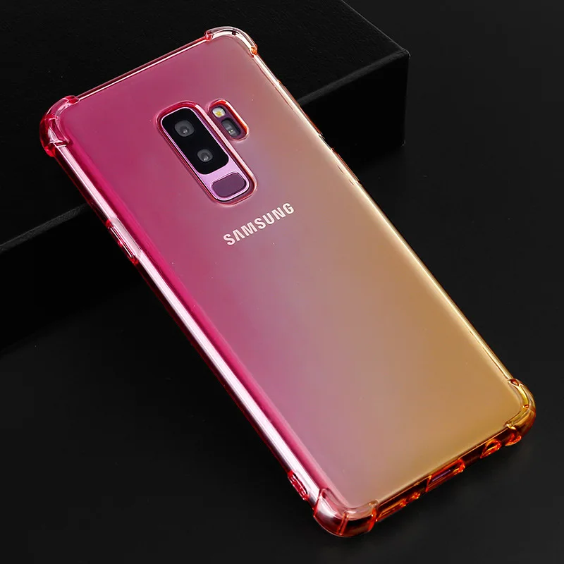 Силиконовый чехол для samsung Galaxy M20 M10 S10E S10 S9 S8 J4 J6 плюс J8 A9 A8 A6 A7 J5 Prime J7 Note 9 8 градиентный чехол - Цвет: 5