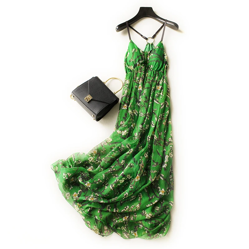 beach dress silk