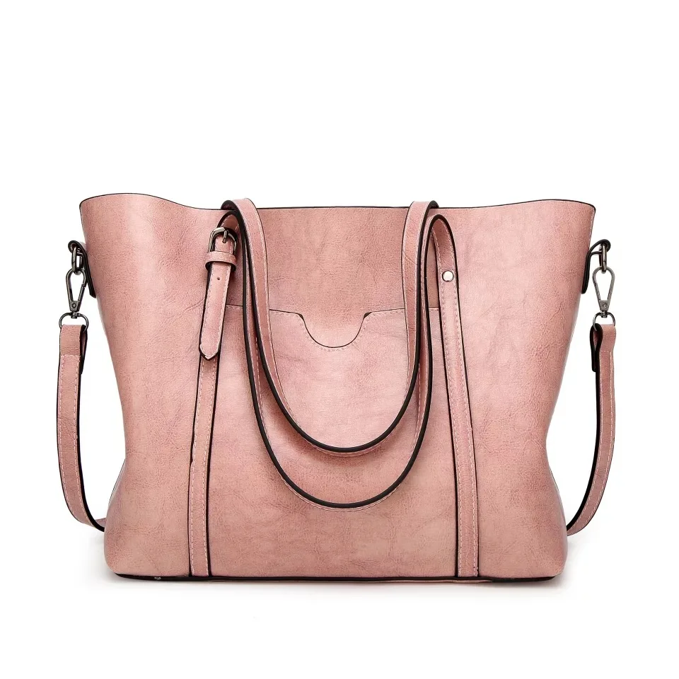 

New retro pink charm fashion simple women's cross shoulder bag