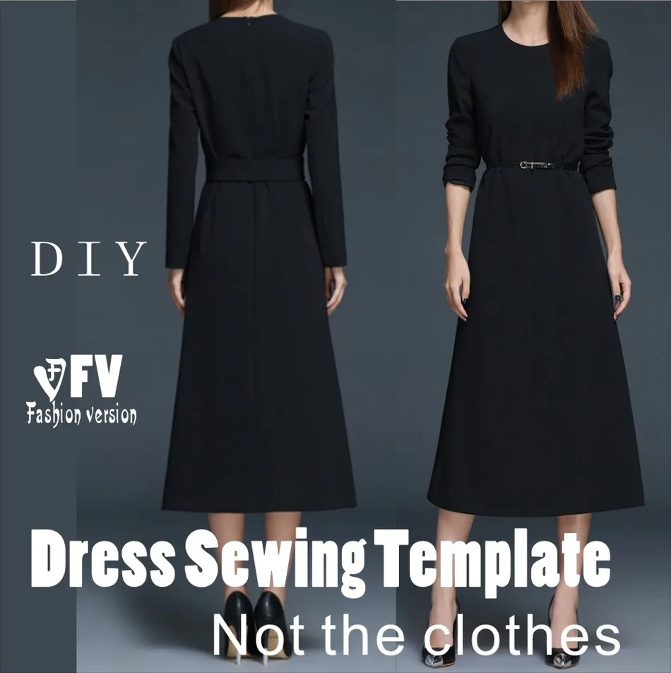 

Dresses Sewing Pattern Template Cutting drawing Clothing DIY ((Not selling clothes)) BLQ- 234
