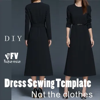 

Dresses Sewing Pattern Template Cutting drawing Clothing DIY ((Not selling clothes)) BLQ- 234