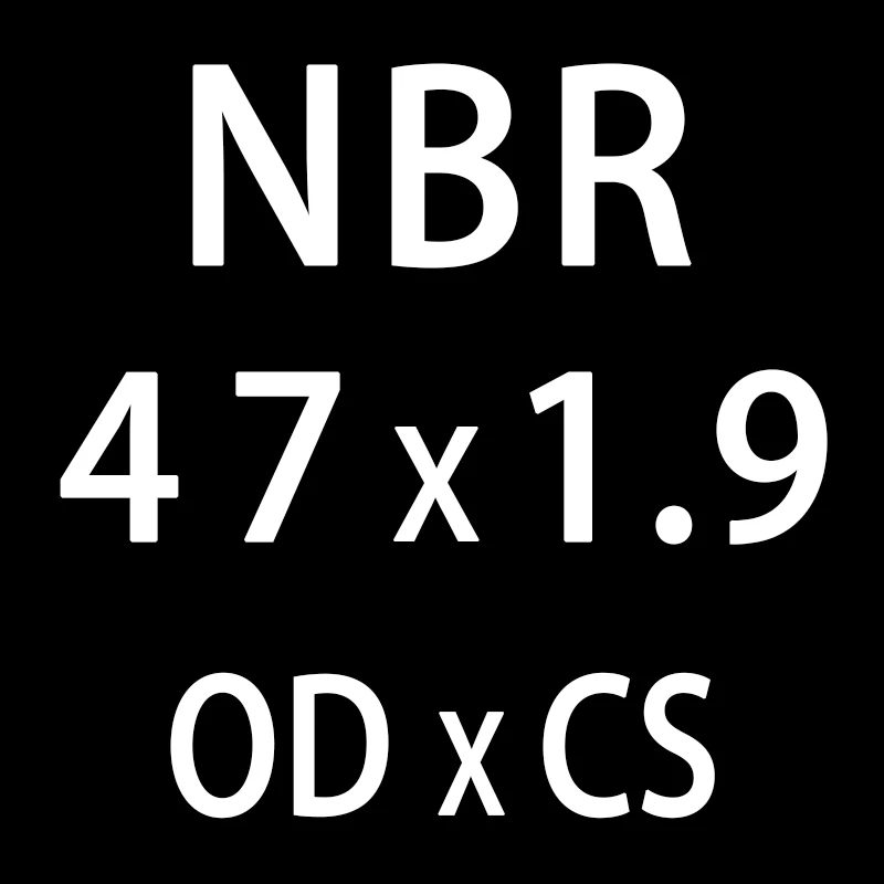 20 шт./лот резиновое кольцо NBR пломбирование уплотнительное кольцо cs1.9 мм OD42/43/45/46/47/48/49/50 мм уплотнительное кольцо уплотнительное уплотнение нитриловые кольца шайба - Цвет: OD47mm