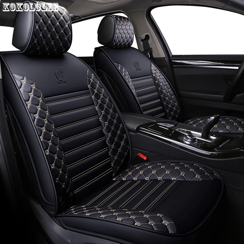Автомобильные чехлы [kokololee] из искусственной кожи для geely mk toyota prius jeep grand cherokee bmw x5
