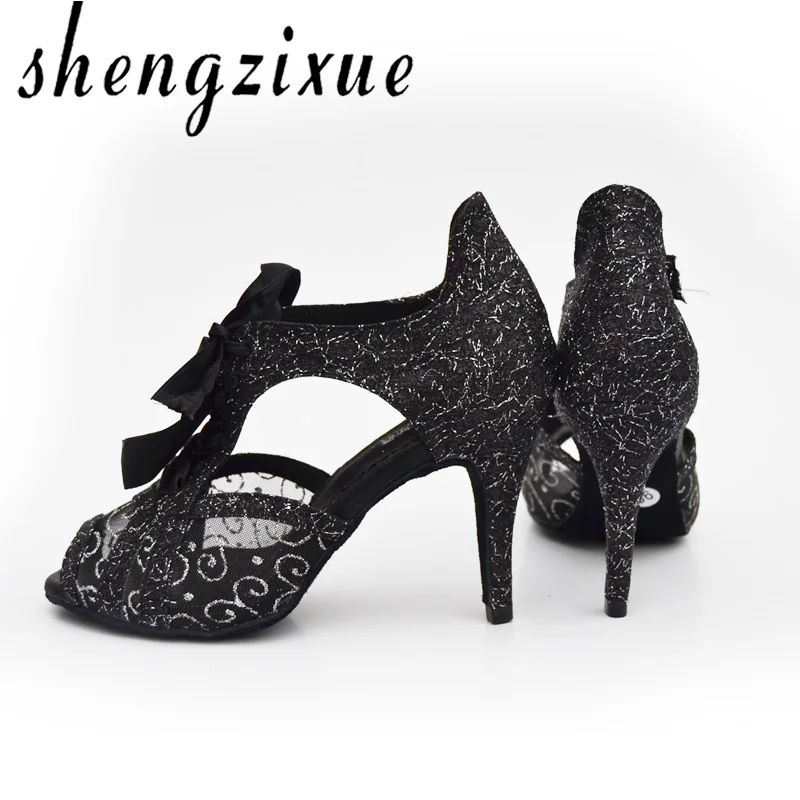 Женские сандалии shengzixueGirl блестящие туфли из искусственной кожи с блестками для
