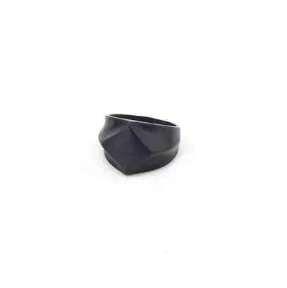 Classic Stainless Steel Black Square Men Ring Rock Vintage Silver-color Men Jewelry Hip Hop Punk Man Finger Rings anel masculino