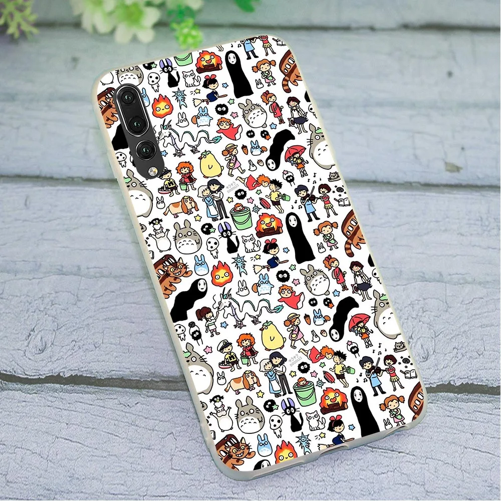 

Silicone Case for Huawei P9 Lite 2016 Spirited Away haku Phone Cover for P10 P20 P30 P Smart 2018 2019 Mate 10 20 Pro P8