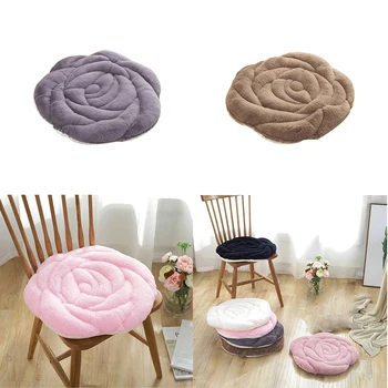 

New 1PC Round Soft Rose Shaped Seat Cushion Japanese Style Home Floor Chair Decor Cushion Pad Car Mat Chair 55x55cm