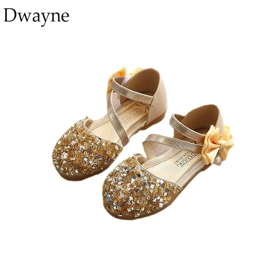 New Arrival Children Kids Princess Shoes Girls Toddler Dance Wedding Flats Shoes