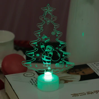 

New Year Decor Santa Claus Christmas Tree LED lights Christmas Decorations For Home Party Supplies Xmas Christmas Ornaments noel