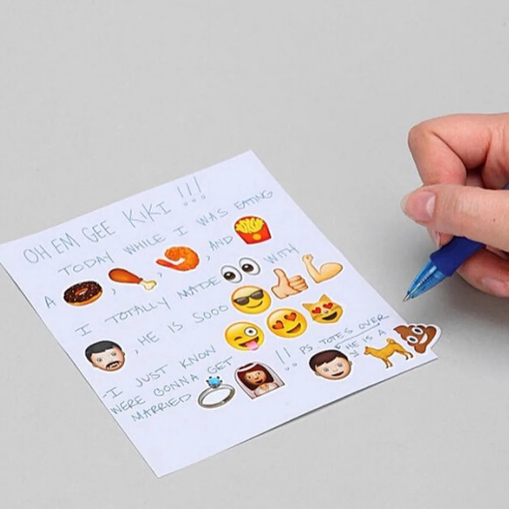 Emoji Sticker Pack Stickers Most Popular Emojis For Mobile Phone Kids Rooms Home Decor Tablet 19 Sheets/Pack Wholesales | Дом и сад