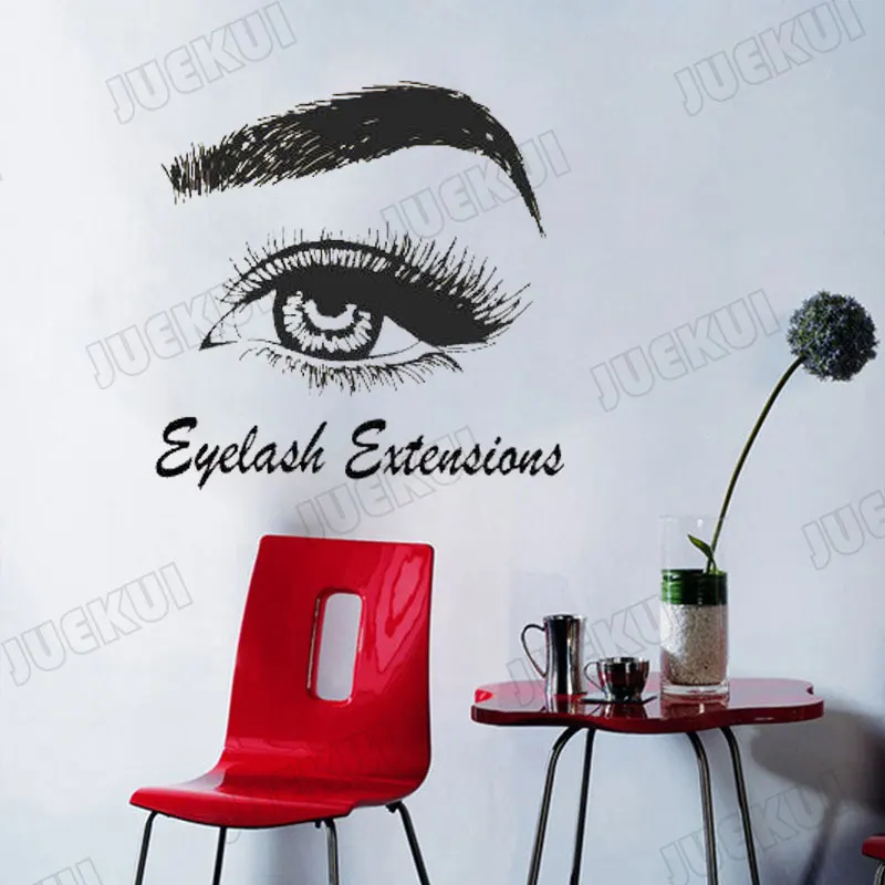 Eyebrows And Eyes Lettering Quotes Removable Wall Stickers For Living