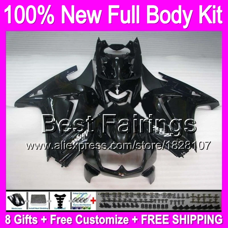 +decal+ ZX250R For Kawasaki all black Ninja EX250 250R B474 2008 2009 gloss blk 2010 2011 2012 EX 250 08 09 10 11 12 Fairing +decal+ ZX250R For Kawasaki all black Ninja EX250 250R B474 2008 2009 gloss blk 2010 2011 2012 EX 250 08 09 10 11 12 Fairing