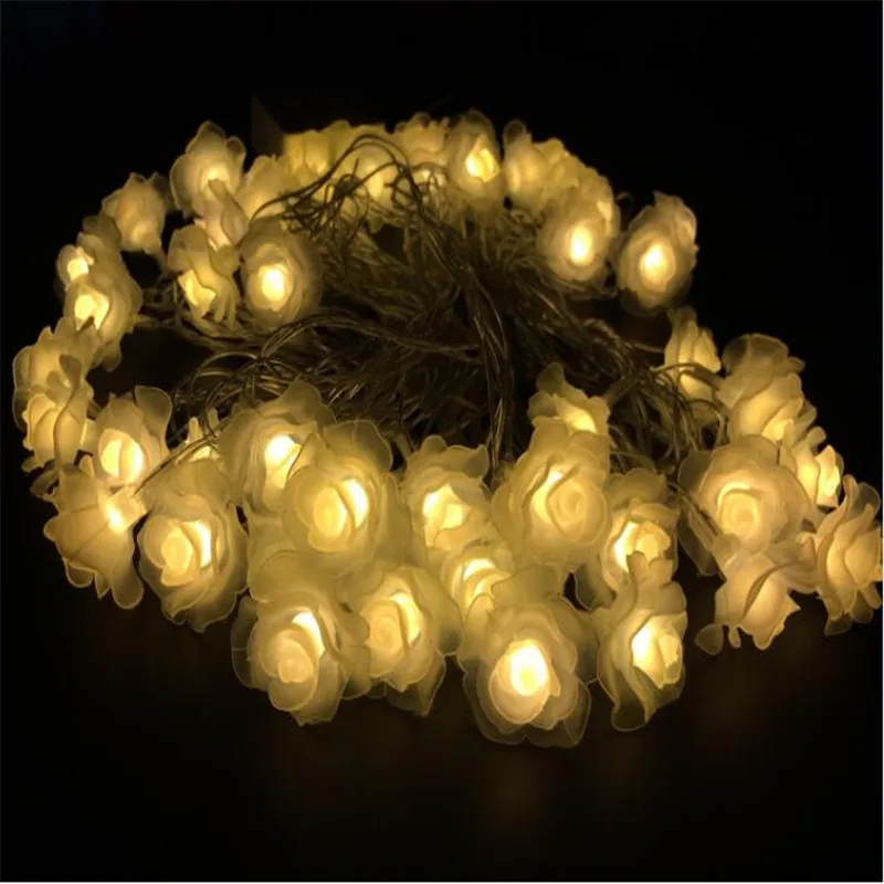 28LED Christmas light indoor 5M Fashion Holiday Lighting Rose Flower led string lights Party Christmas Decoration 28LED Christmas light indoor 5M Fashion Holiday Lighting Rose Flower led string lights Party Christmas Decoration