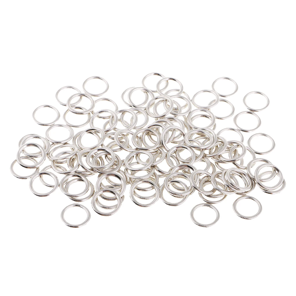 100 Pieces Metal Bra Adjusters Slider O Ring Adjustable Buckle Underwear Accessories