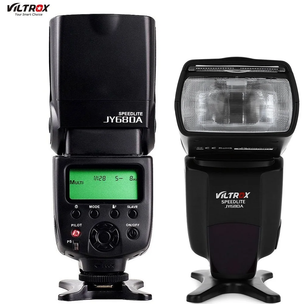 

VILTROX JY-680A Universal Camera LCD Flash Speedlite for Canon 1300D 1200D 760D 750D 80D 5D IV 7D Nikon 7200D 5500D 5D 610D 750D