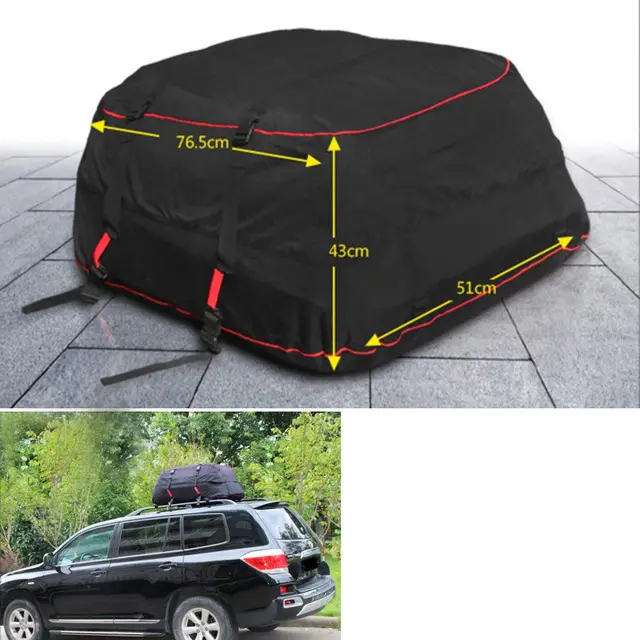 Bbq A Waterproof Car Roof Top Carrier Cargo Bag Rack Storage Bbq A Waterproof Car Roof Top Carrier Cargo Bag Rack Storage Luggage Travel Fit