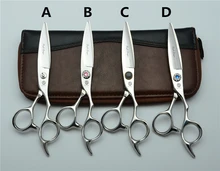 6” 17cm Purple Dragon Japan 440C Professional Human Hair Scissors Hairdressing Scissors Willow Leaf Shape Cutting Shears Z1022