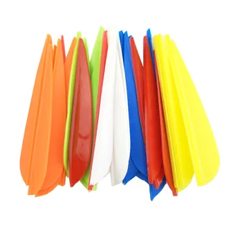 

100pcs Archery Arrow Feather 3" Drop Shape Rubber Feather TPU Fletching Vanes Archery Arrow Feather