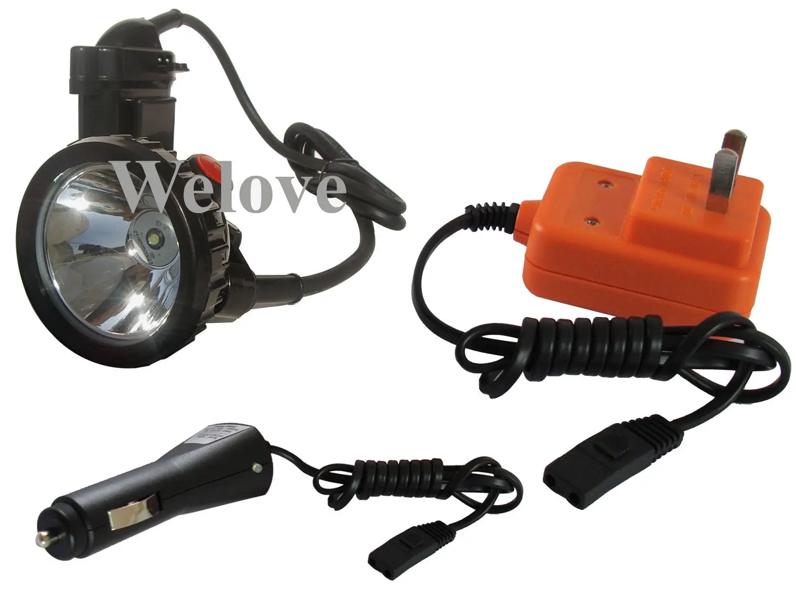 

LED Mining Light Headlamp With Battery Charger Free Shipping