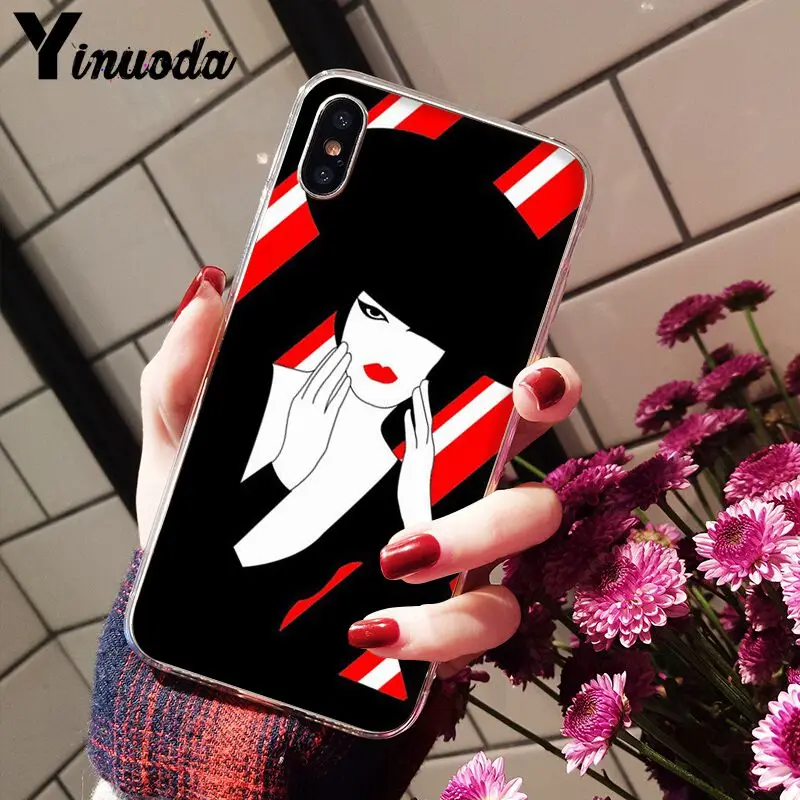 Fashion pop stripe lady
