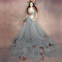 Pregnant Maternity Women Fashion Photography Props Romantic Elegant long Fairy Trailing Dress Photo shoot Shower dress Pregnant Maternity Women Fashion Photography Props Romantic Elegant long Fairy Trailing Dress Photo shoot Shower dress