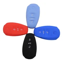 3 Buttons Silicone Key FOB Cover Case Car Styling For VW Volkswagen Touareg Remote Protection Stickers