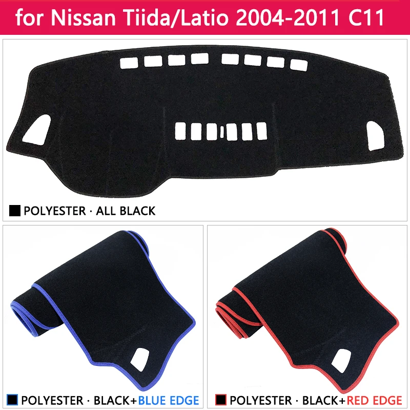 Для Nissan Tiida C11 2004~ 2011 Противоскользящий коврик на приборную панель солнцезащитный коврик аксессуары Tiida Latio Versa Trazo Sedan 2006