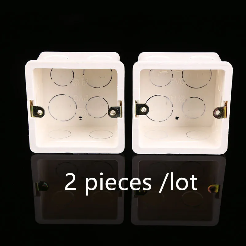 Switch bottom box Сенсорный выключатель, стандарт ЕС, белый/золотой/Черный Кристалл, стеклянная панель, сенсорный выключатель, Ac220v, настенный светильник ЕС, сенсорный экран - Цвет: Switch bottom box