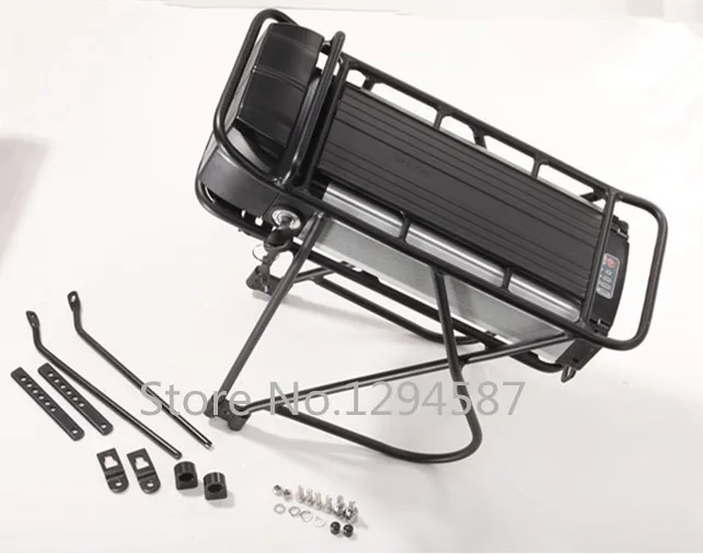 Cheap Electric bicycle motor kit 36v 250w for electric bike kit with 36v 10ah lithium battery  + double-deck rear rack 10