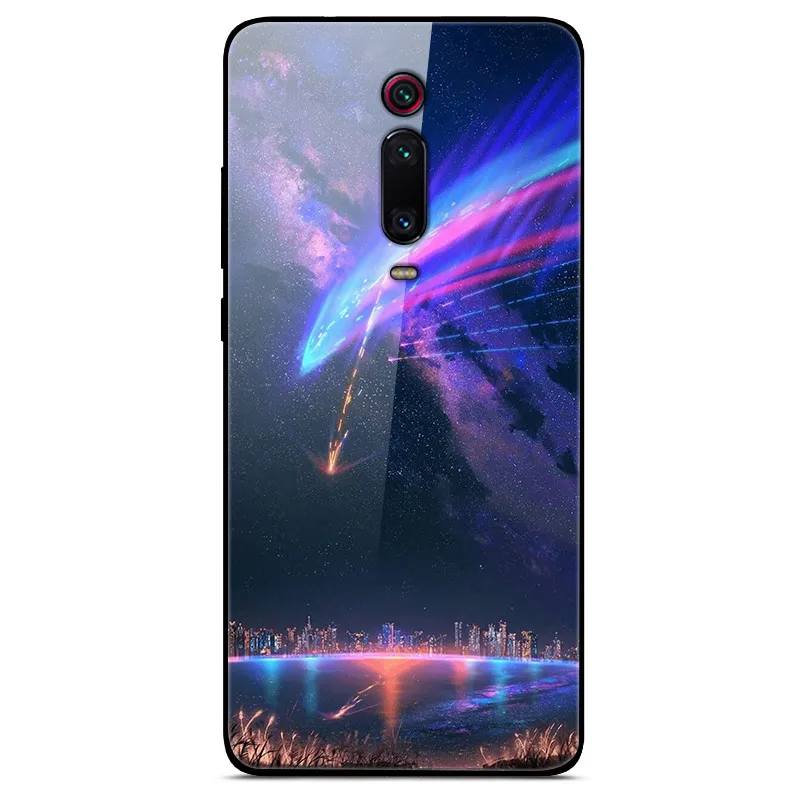 as photo 2 6,3" для Xiaomi mi 9T Pro Чехол mi 9T Pro роскошный стеклянный чехол-накладка для Xiaomi mi 9T Pro Чехол mi 9TPro TPU рамка красный mi K20 чехол - Color: as photo 2
