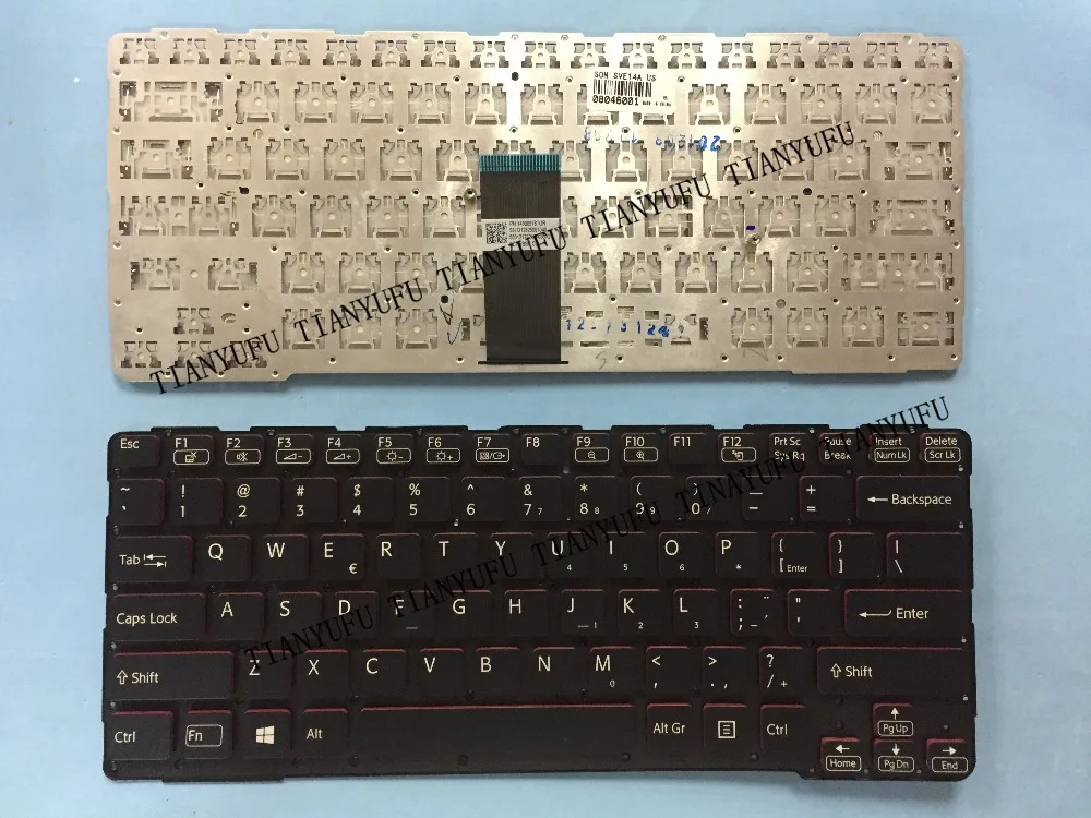 Клавиатура для ноутбука SONY VAIO SVE 14 клавиатура с английской раскладкой SVS14 SVE14AA12T