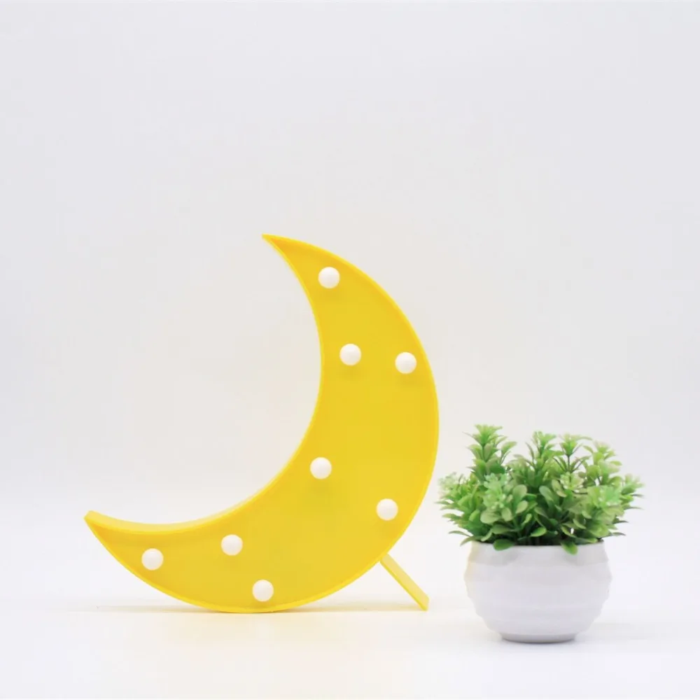 

TONGER Novelty Moon Night Light Bedroom Nursery Table Lamp Mini Lighting Emitting Children Christmas Gifts Party Decor