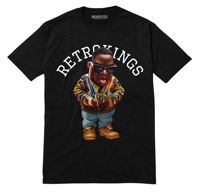 

Notorious Toons Biggie Shirt - Retro Kings Streetwear Hip Hop Sneaker Tees BIG