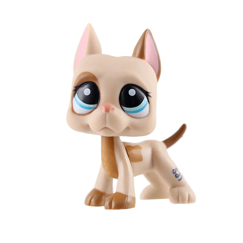 

Lps Pet Shop Cute Short Hair Cat Toys Great Dane Collie Dogs Toys Standing Old Short Cat Dolls Model Collectible Gifts