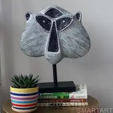 Украшения с обезьяной креативное животное домашнего интерьера Кабинет гостиная стол детская комната Рабочий стол со стеклянными ремеслами