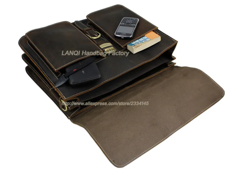 Винтажный портфель из натуральной кожи, мужской портфель, 15,6 дюймов, сумка для ноутбука, чехол для ноутбука, кожаная деловая сумка, большая сумка-тоут, сумка на плечо