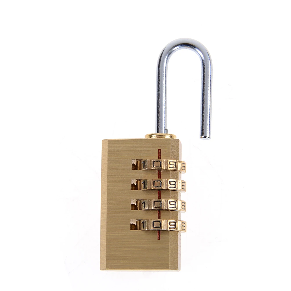 1PCS Resettable Mini 4 Digits Number Password Code Lock Combination Padlock for Travelling Bag 6cm x 2cm x 1cm