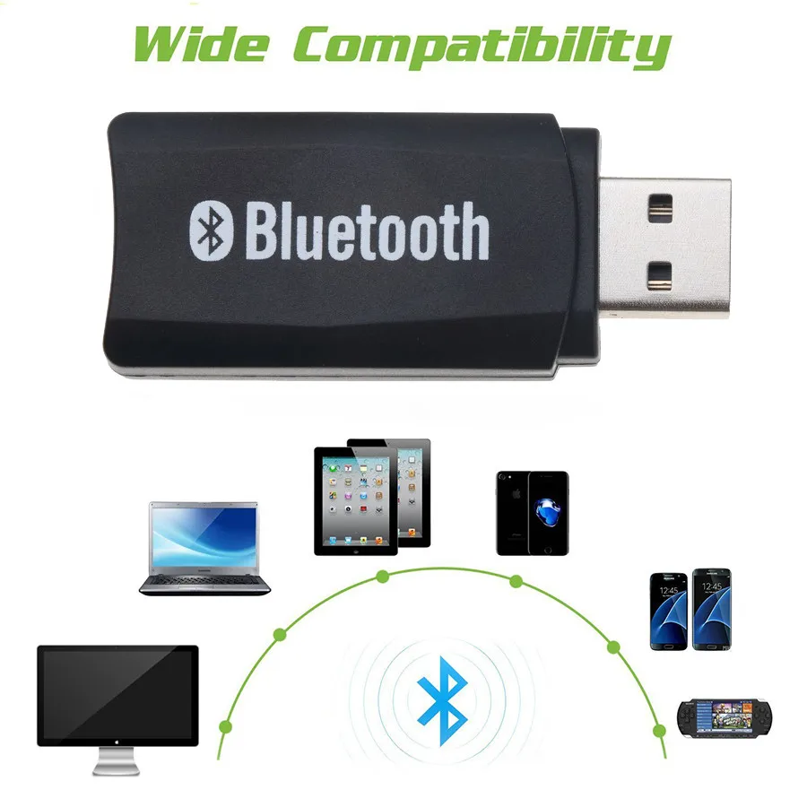 Bluetooth 4,0 мини автомобильный комплект стерео аудио музыкальный приемник 3,5 мм Aux Кабель-адаптер USB питание bluetooth приемник беспроводной ключ EDR