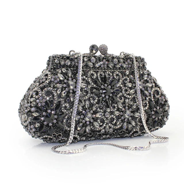 2017 New Unique Diamante Bling Crystal Evening Bag Black Diamond 2017 New Unique Diamante Bling Crystal Evening Bag Black Diamond Handbag Clutch Purse Party