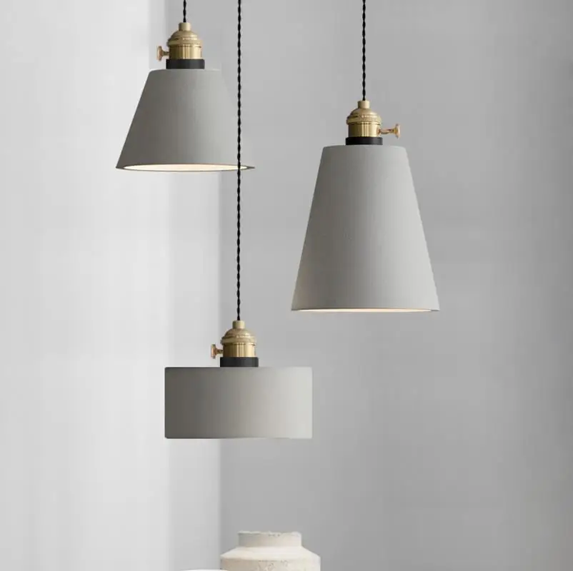 

American retro personalized Pendant Lights cafe creative bar cement restaurant single head LU622 ZL464