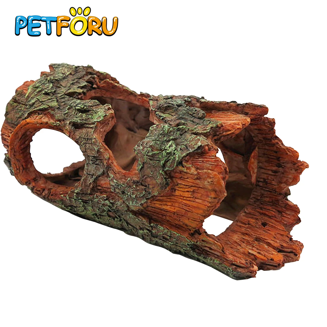 Petforu 23 5*14*10 5 см имитация в виде дерева из смолы коры скрывающая пещера рептилия