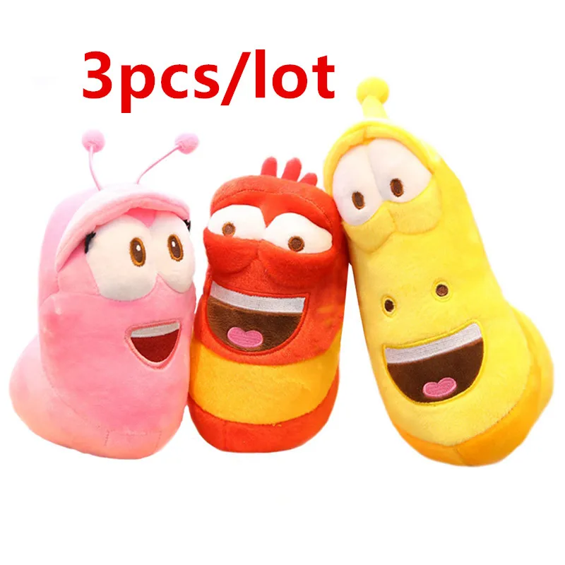 MIAOOWA 3PCS/LOT Cute Stuffed Worm Toy Doll Korean Anime Fun Insect Slug Creative Larva Plush for Children Birthday Gift Hobbies MIAOOWA 3PCS/LOT Cute Stuffed Worm Toy Doll Korean Anime Fun Insect Slug Creative Larva Plush for Children Birthday Gift Hobbies