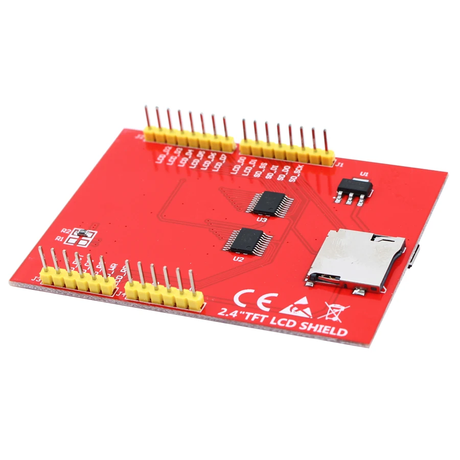 2,4 дюймовый ЖК-дисплей 240x320 SPI TFT ILI9341 Белый светодиодный модуль для Arduino o светодиодный ЖК-модуль последовательного порта 5 В/3,3 В PCB адаптер Micro SD карта