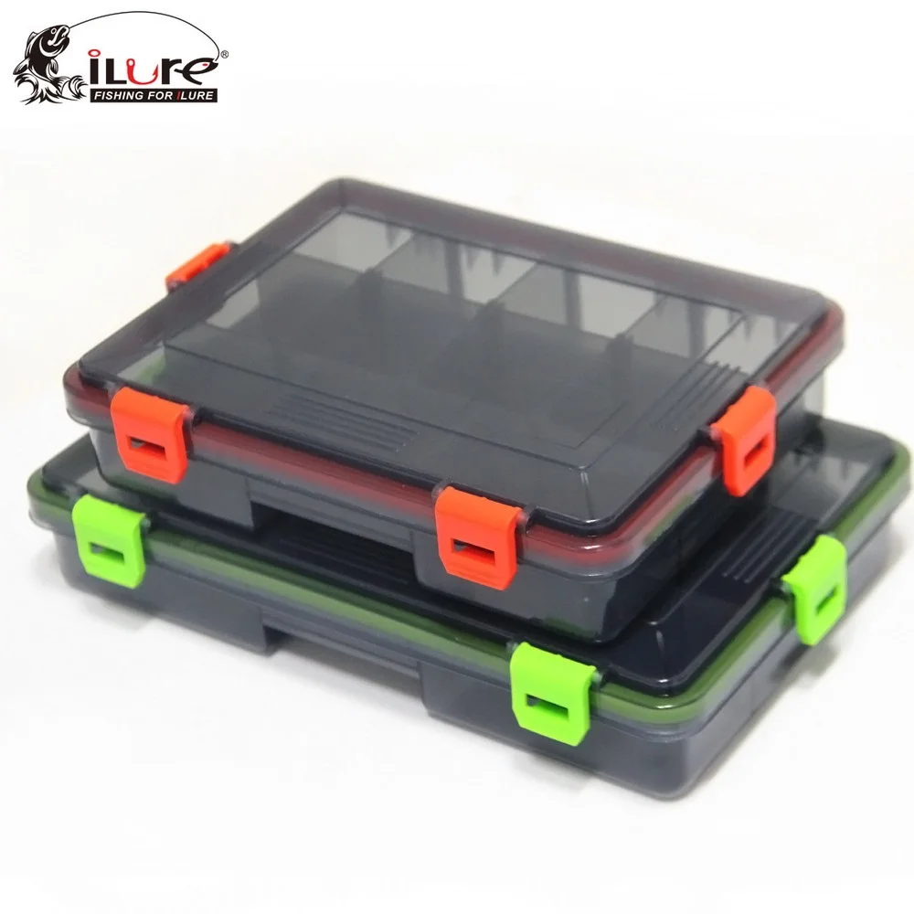 

iLure Multi-Function Fishing Track Box Fishing Accessories Case Fish Lure Bait Hooks Tackle Tool pesca Compartments Storage Box