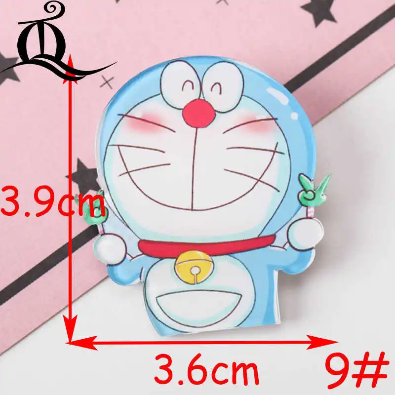 1 шт. микс Doraemon мультфильм один кусок акриловые значки Kawaii значки на рюкзак Значки для одежды Сумочка булавка брошь Z49 - Цвет: No9